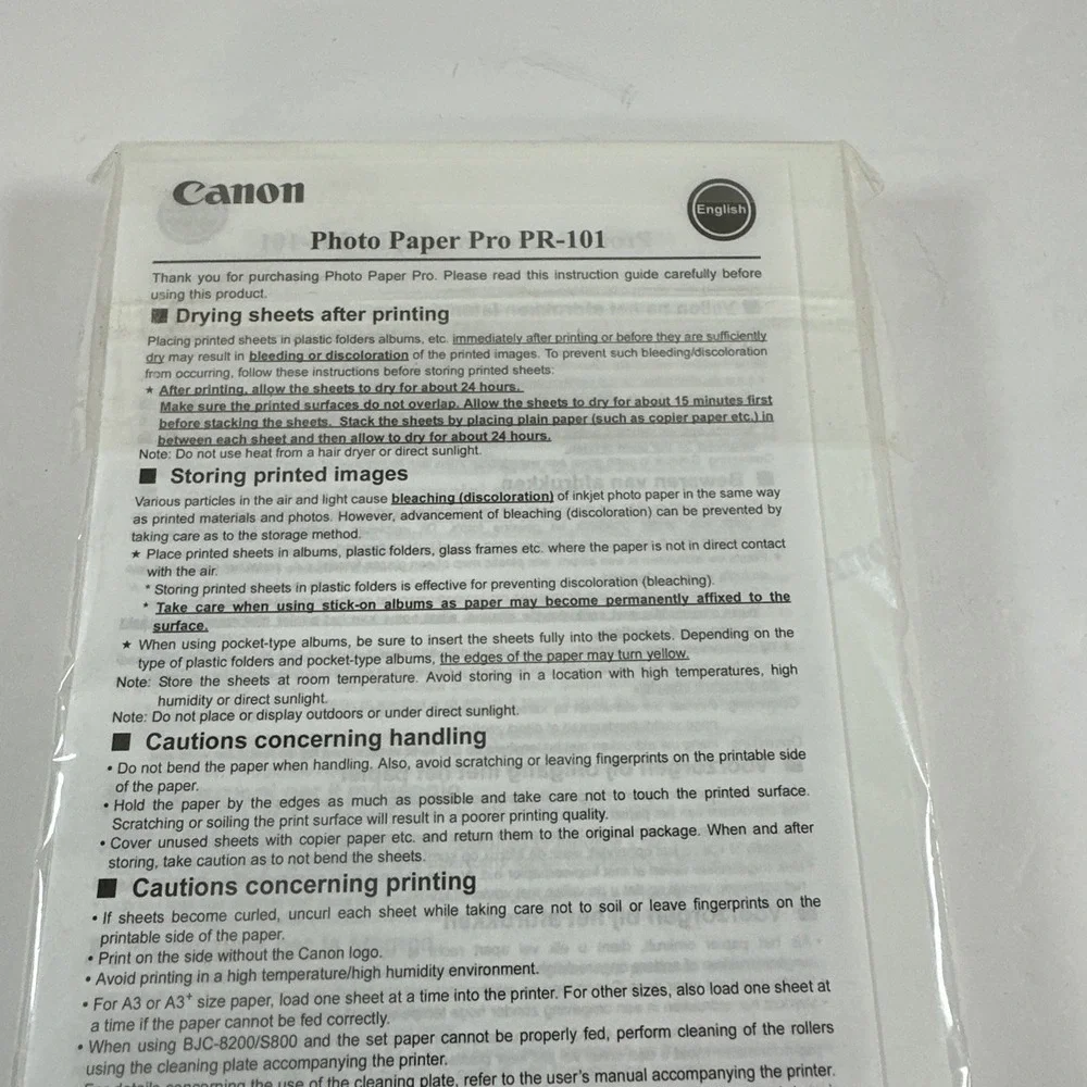 Canon Photo Paper Pro PR 101 4